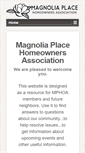 Mobile Screenshot of magnoliaplacehoa.com